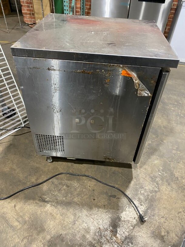 Turbo Air Commercial Single Door Lowboy/ Worktop Freezer! With Poly Coated Racks! All Stainless Steel! On Legs! Model: MUF28N711S 115V 60HZ 1 Phase - Image 4 of 7