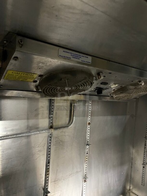 Commercial 2 Door Bar Back Refrigerated Cooler! With View Through Doors! All Stainless Steel! With Casters! - Image 7 of 9