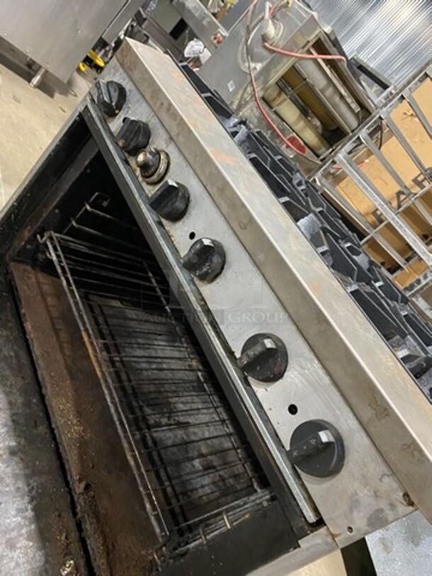 Tristar Commercial Natural Gas Powered 6 Burner Stove! With Full Size Oven Underneath! All Stainless Steel! - Image 8 of 9