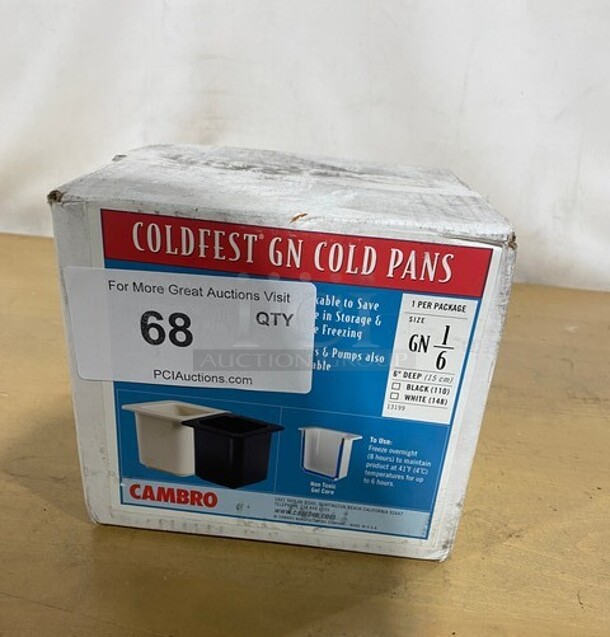 NEW IN BOX! Cambro Coldfest Cold Pans! 6" Deep! - Image 1 of 9