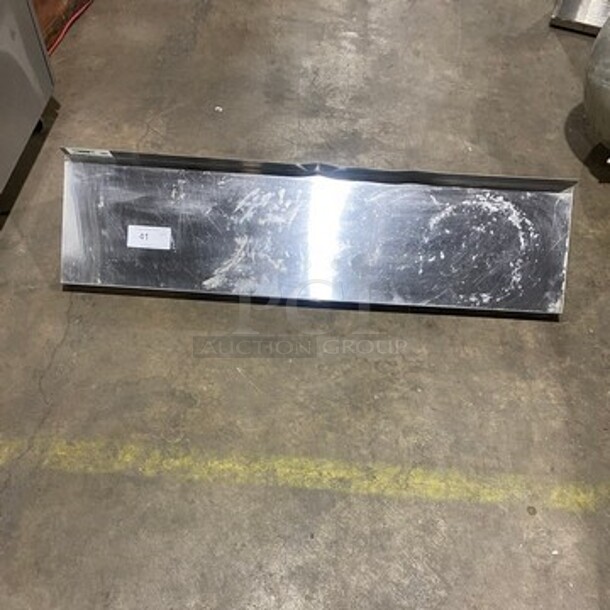 Commercial Solid Stainless Steel Wall Mount Shelf! - Image 1 of 5