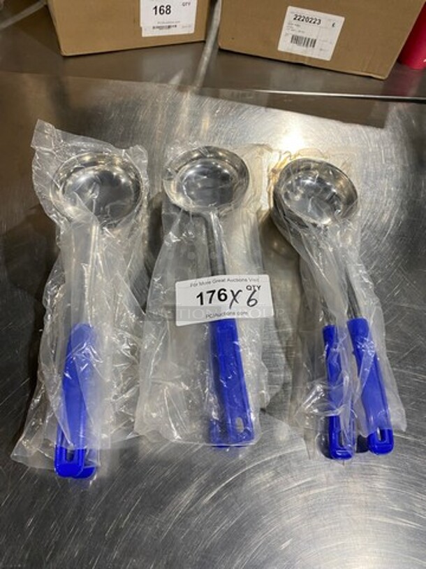 NEW! Allied Buying Serving Spoons! Stainless Steel With Cool Touch Handle! 6x Your Bid! - Image 1 of 6