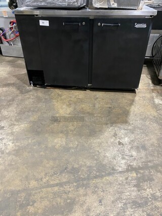 Beverage Air Commercial 2 Door Bar Back Cooler! Stainless Steel! Model: BB58 115V 60HZ 1 Phase