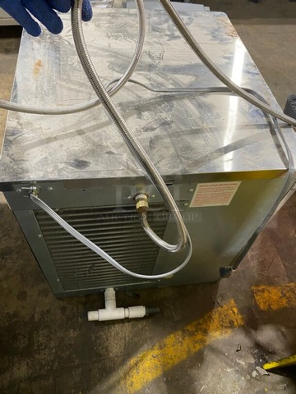 COOL! Hoshizaki Commercial Ice Maker Machine Head! All Stainless Steel! Model: KMD410MAH SN: J07254D 115V 60HZ 1 Phase - Image 3 of 8