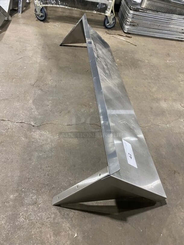 Commercial Solid Stainless Steel Wall Mount Shelf! - Image 4 of 5