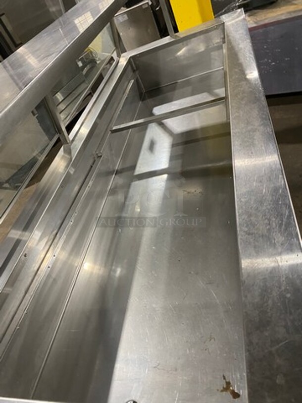 NICE! Atlas Metal Commercial 5 Bay Refrigerated Salad Bar/Cold Pan! With Sneeze Guard! With Lowering Prep Line! All Stainless Steel! On Casters! Model: BLC5RM SN: 80353 120V 60HZ 1 Phase - Image 5 of 9