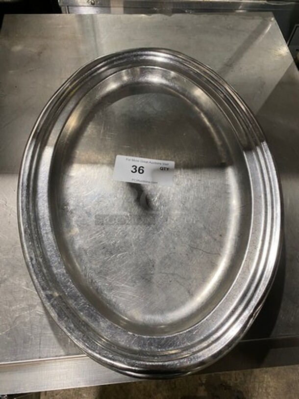 STAINLESS STEEL Oval Display Food Tray  - Image 1 of 3
