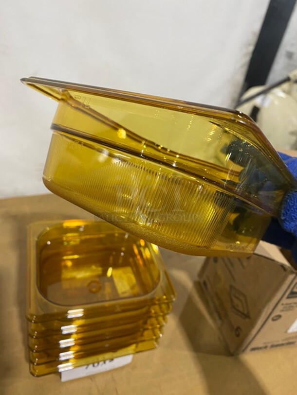 New Rubbermaid Yellow Poly Food Pans! 6x Your Bid! - Image 6 of 8