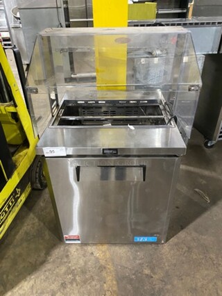 Turbo Air Refrigerated Salad Bar Island! Single Door Storage Space Underneath! All Stainless Steel! Model: MST28711S