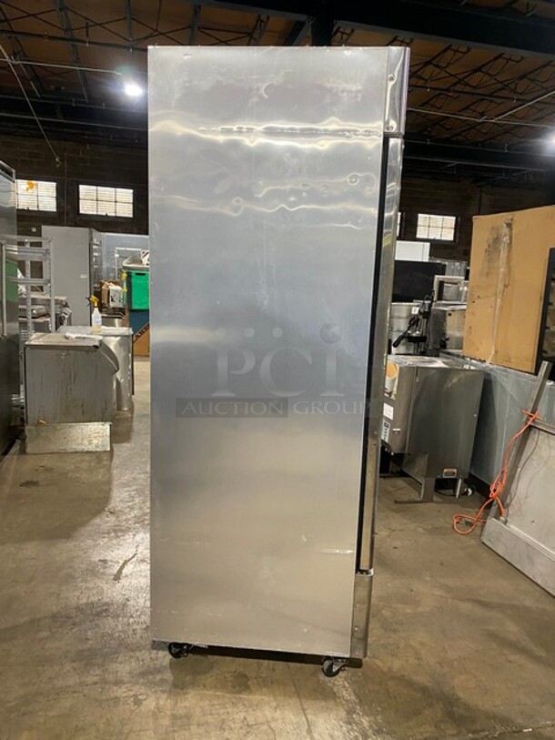 Turbo Air Commercial Single Door Reach In Cooler! All Stainless Steel! Model: MSR23NM SN: NR23809001! 110/120V 60HZ 1 Phase! On Casters! - Image 3 of 9