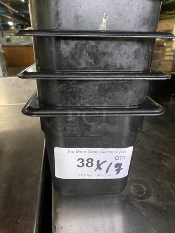 Cambro Black Poly Food Pans! 17x Your Bid!