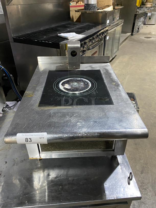 Oishii Commercial Countertop Single Burner Electromagnetic Cooking Range! All Stainless Steel! On Small Legs! Model: PHI500SV2 SN: X4053900 220V 60HZ 3 Phase - Image 1 of 9
