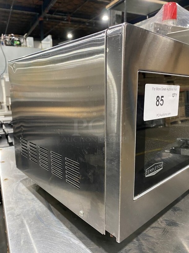 LATE MODEL! 2020 Templeton Commercial Countertop Microwave Oven! All Stainless Steel! Model: AFAGMW002 120V - Image 2 of 9