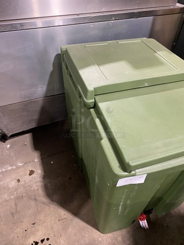 NICE! Cambro Green Poly Ice Caddy! With Drain Spout! - Image 5 of 5