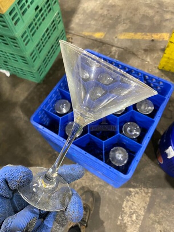 MISCELLANEOUS! Assorted Color Poly Cup Crates! With Assorted Style Drinking Glasses, Stemmed Martini And Wine Glasses! 9x Your Bid! - Image 8 of 8