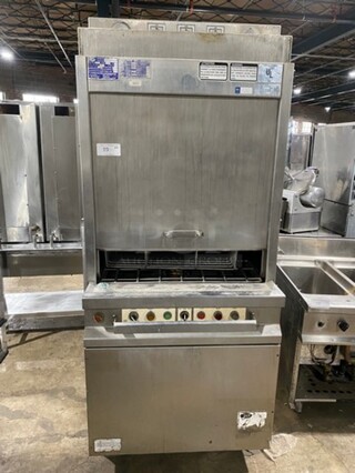 LVO Commercial Pan Dishwasher Machine! All Stainless Steel! On Legs! Model: FL14G SN: 221309012568 480V 60HZ 3 Phase