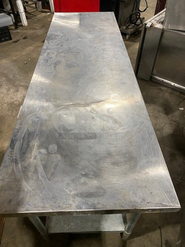 Solid Stainless Steel Work Top/ Prep Table! With Storage Space Underneath! On Legs! - Image 7 of 7