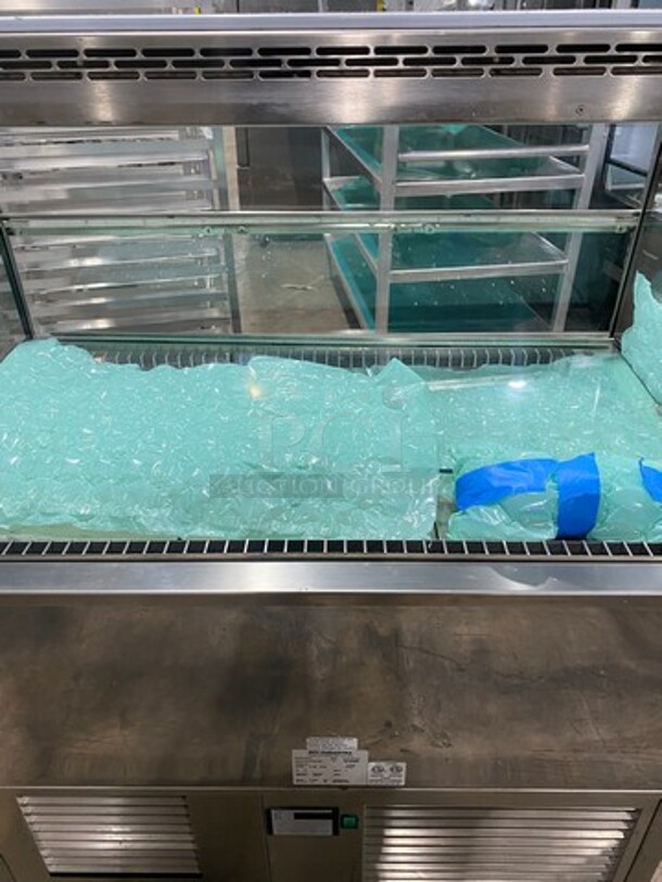 GREAT! NEW! RPI Commercial Refrigerated Show Case Merchandiser! With Rear Access Doors! Stainless Steel Body! With Legs! Model: VICD320RSQSC SN: 02163869 115V 60HZ 1 Phase - Image 6 of 11