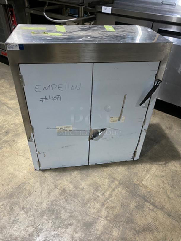 Commercial Heavy Duty 2 Door Wall Storage Cabinet! Solid Stainless Steel! - Image 2 of 7