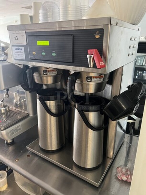 Curtis Commercial Countertop Dual Coffee Brewing Machine! With Hot Water Dispenser! All Stainless Steel! WORKING WHEN REMOVED! Model: D1000GT63A000 SN: 13536322 120/220V 60HZ 1 Phase - Image 4 of 11