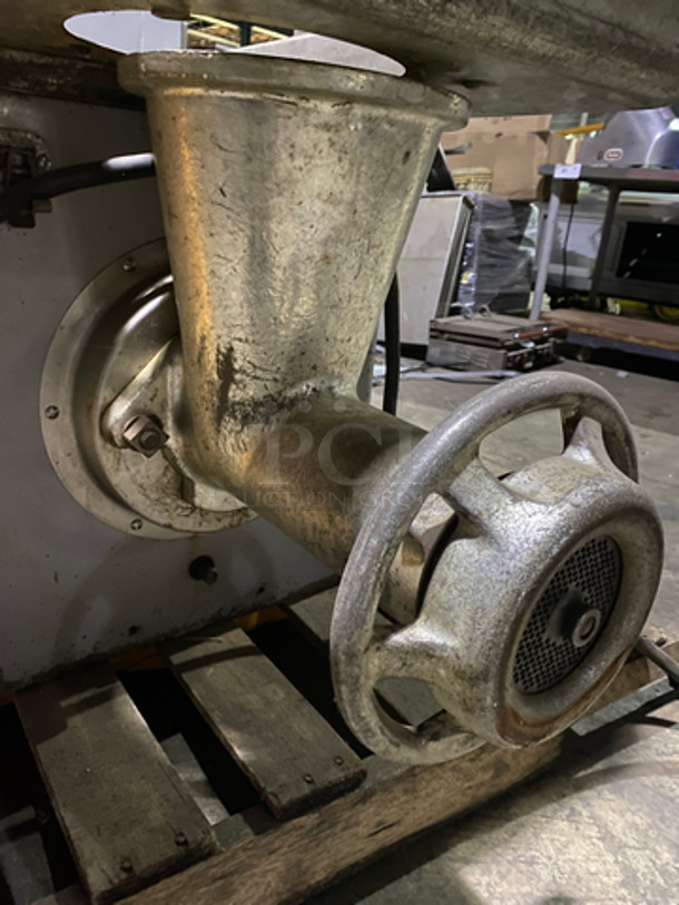 Hobart Commercial Countertop Heavy Duty Meat Grinder! All Stainless Steel! Model: 4046 SN: 1366555 220V 60HZ 3 Phase - Image 6 of 9