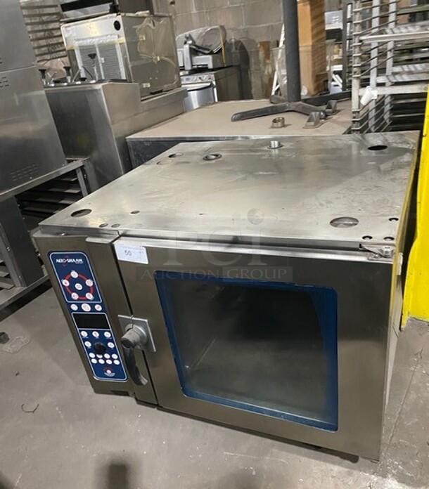 Alto Shaam Commercial Combitherm Convection Oven! All Stainless Steel! On Legs! Model: 7.14ESI SN: 701637000 208/240V 60HZ 3 Phase - Item #1113628