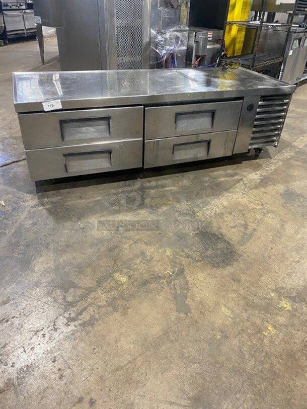 True Commercial Refrigerated 4 Drawer Chef Base! All Stainless Steel! On Casters! Model TRCB-79 Serial 13349838! 115V 1 Phase! - Image 1 of 7