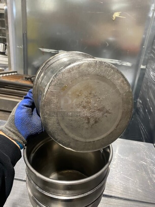 Assorted Size Stainless Steel Round Soup Pan Insert! 5x Your Bid! - Image 8 of 9