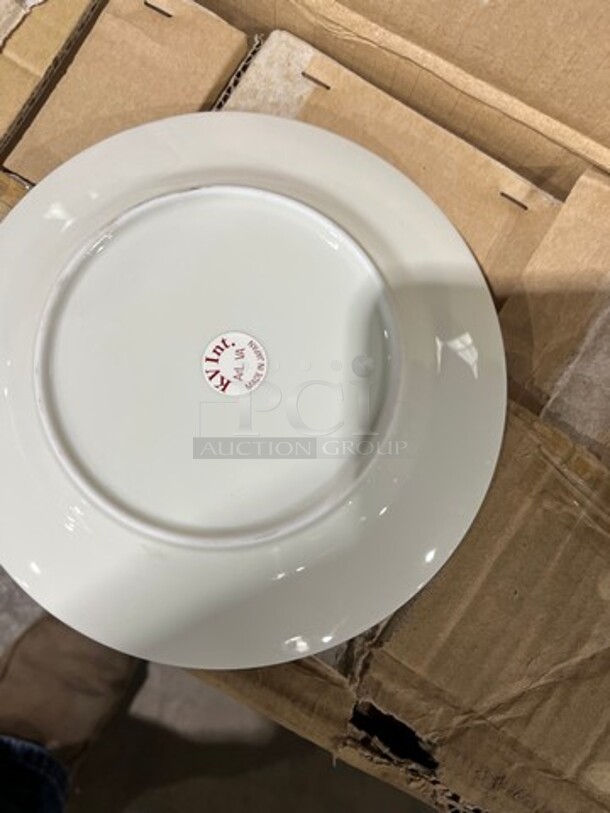 ALL ONE MONEY! Round White Ceramic Serving Plates! - Image 3 of 7