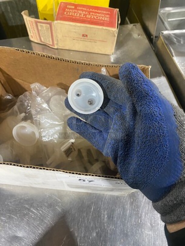 NEW! 2-Hole Plastic Lids For Squeeze Bottle! LIDS ONLY! - Image 4 of 5