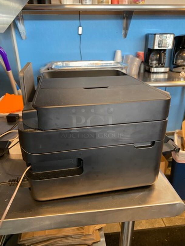 Epson Countertop Printer/ Scanner/ Fax/ Copy Machine! WORKING WHEN REMOVED! Model: C614A SN: X6AT232870 - Image 3 of 9