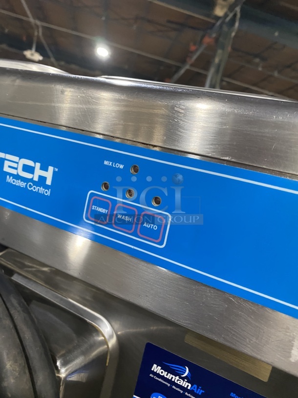 Taylor Commercial Floor Style Dual Soft Serve Ice Cream Machine! With 2 Hoppers & 3 Flavor Dispensers! All Stainless Steel! On Casters! 208/230V 3 Phase! Model: 754-33 SN:118118713! - Image 7 of 9