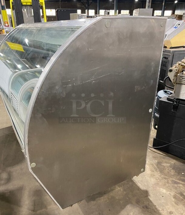 Leader Commercial Refrigerated Bakery/Deli Case! With Curved Front Glass! With Sliding Rear Access Doors! All Stainless Steel Body! WORKING WHEN REMOVED! Model: CDL72 SN: PQ101363 115V 60HZ 1 Phase - Image 4 of 9