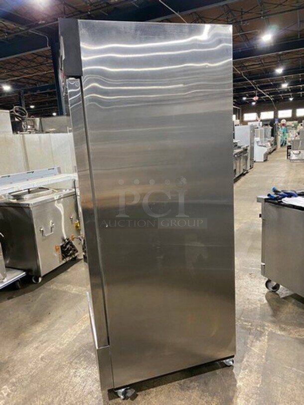 COOL! Maxx Cold Commercial Single Door Reach In Freezer! With Poly Coated Racks! All Stainless Steel! On Casters! Model: MXDF23FDHC SN: 3542107210012 115V 60HZ 1 Phase - Image 4 of 10