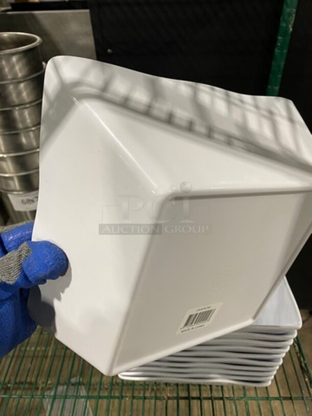 White Poly Square Salad Bowls! 11x Your Bid! - Image 5 of 7