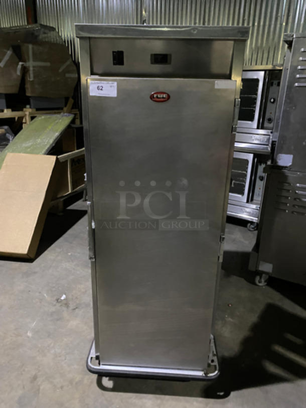 SWEET! FWE Single Door Electric Powered Food Warming Cabinet! Solid Stainless Steel! On Casters! Model: TST16CHP SN: 133820301 120V