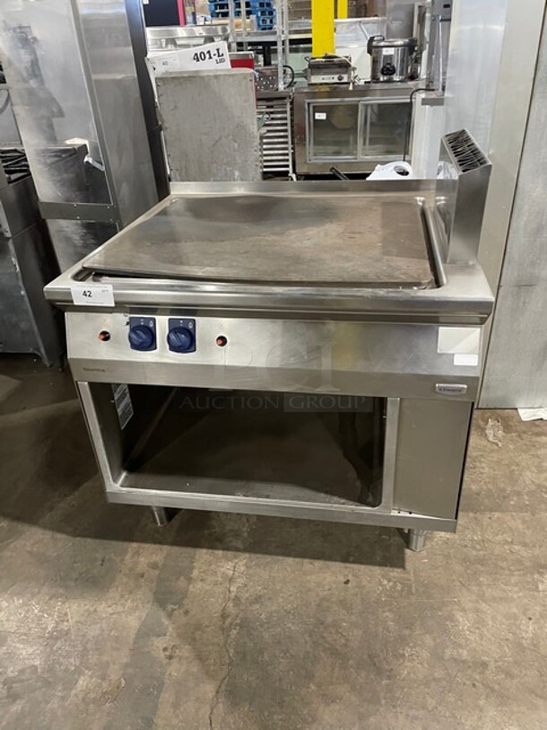 WOW! Electrolux Commercial Natural Gas Powered Plancha Grill! Therma Line Edition! With Storage Underneath! All Stainless Steel! On Legs! 
 - Image 1 of 9