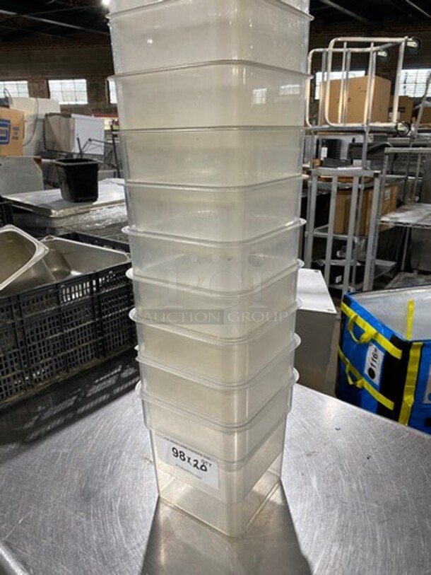 Cambro 4Qt Clear Poly Food Containers! 20x Your Bid! - Image 2 of 6