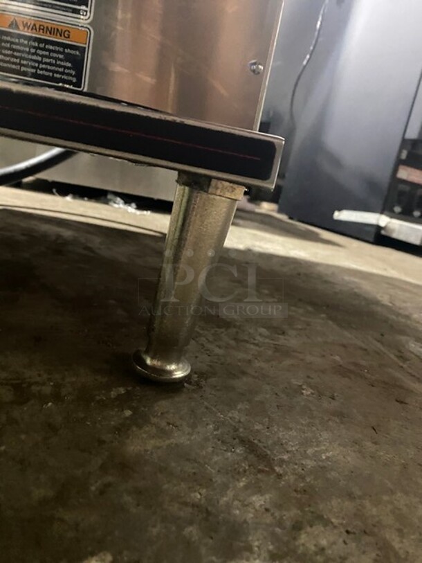 Bunn Commercial Countertop Dual Coffee Brewing Machine! With 4 Coffee Pot Warming Stations! All Stainless Steel! On Small Legs! Model: AXIOM2/2TWIN SN: AXTN017098 120/208/240V 1PH - Image 9 of 9