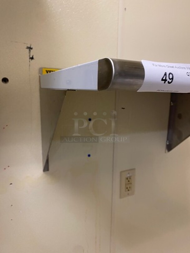 Commercial Solid Stainless Steel Wall Mount Shelf! - Image 2 of 6