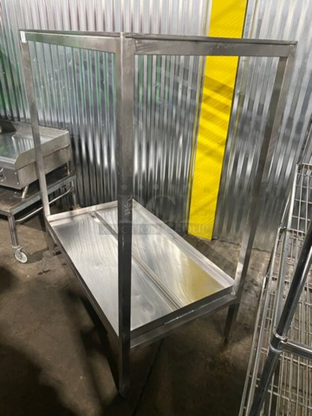 WOW! All Stainless Steel Commercial CUSTOM MADE Keg Rack! On Legs! - Image 2 of 8