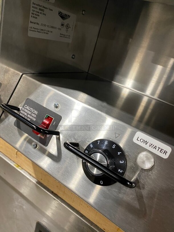 Vollrath All Stainless Steel Serve well CounterTop Steam Table! MODEL 38002 SN: J15001188051002 120V - Image 8 of 10