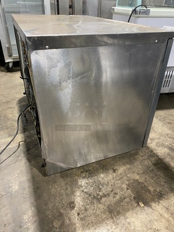 COOL! Delfield Manitowoc Commercial 2 Door Lowboy/Worktop Cooler! All Stainless Steel! Model: UC4048STAR SN: 1305152000153 115V 60HZ 1 Phase - Image 4 of 11