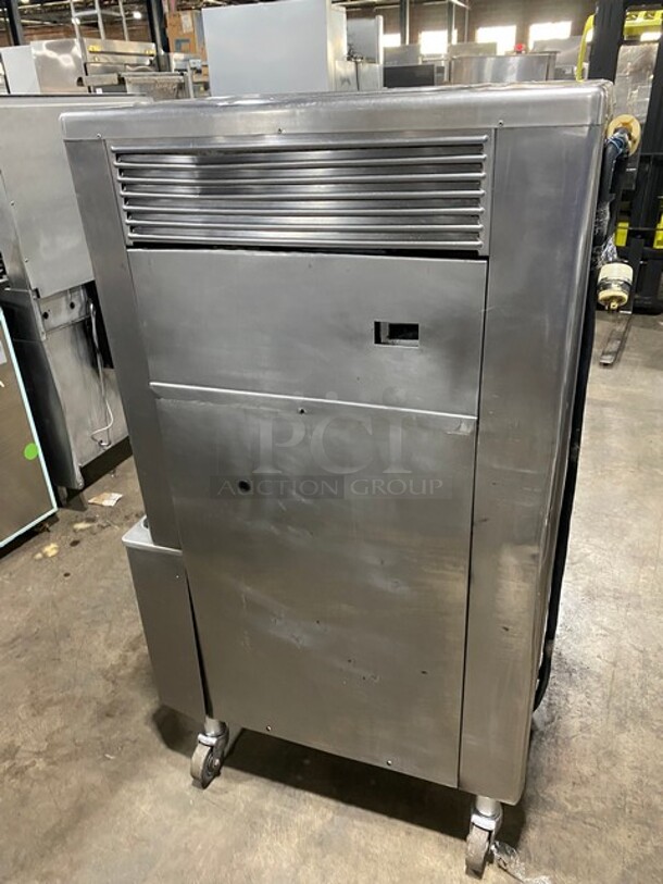 Taylor Commercial Floor Style Dual Soft Serve/Milk Shake Combination Machine! With Milkshake Attachment! All Stainless Steel! On Casters! 208/230V 3 Phase! Model: 632-33 SN: H0117437! - Image 4 of 10