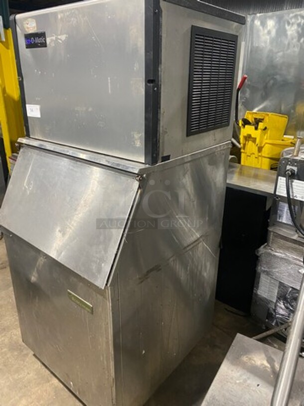 Ice-O-Matic Air Cooled Commercial Ice Maker Machine! On Ice Bin! All Stainless Steel! Model ICE0500HA6 SN:160331280011916 115V 1PH - Image 2 of 11