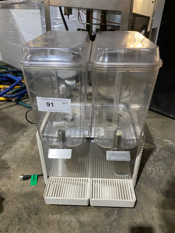 2016 Crathco Commercial Countertop Dual Hopper Beverage Dispenser! With Poly Drip Tray! Stainless Steel Body! Model: D254 SN: T341466 115V 60HZ - Image 1 of 8