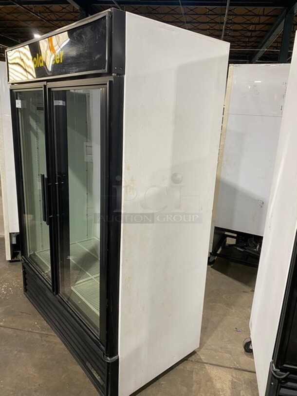 True 2 Door Glass Door Reach In Cooler Merchandiser! Model GDM-49 Serial 7766487! 115V 1 Phase! - Image 4 of 8