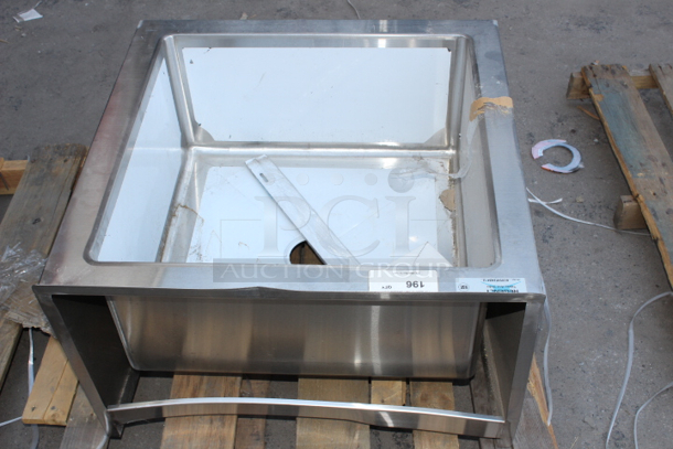 BRAND NEW SCRATCH & DENT! Regency 600SM242412 29" 16-Gauge Stainless Steel One Compartment Floor Mop Sink - 24" x 24" x 12" Bowl. Out of original packaging.  - Image 4 of 7