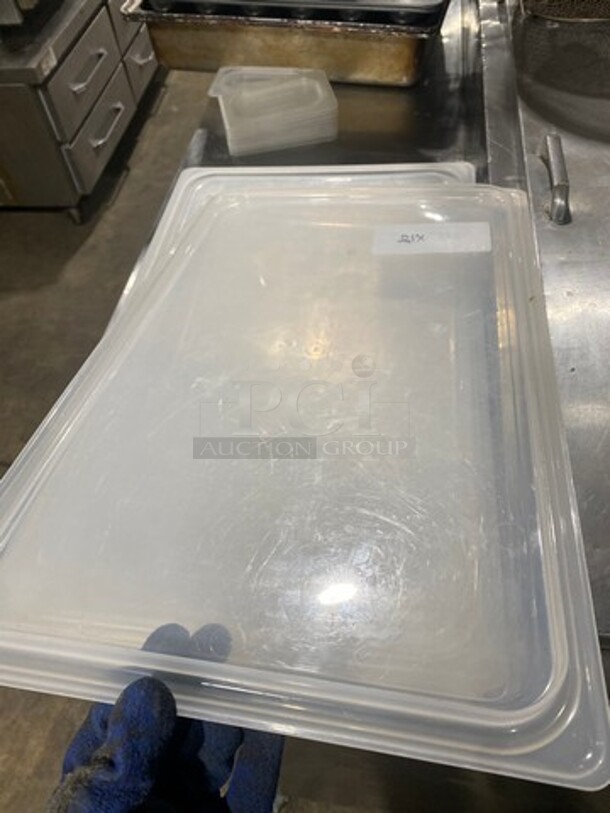 ALL ONE MONEY! Cambro Clear Poly Food Container Lids! 12x Your Bid! - Image 3 of 6