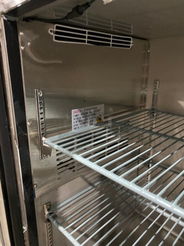 Avantco Commercial 2 Door Bar Back Cooler! With View Through Doors! All Stainless Steel! Model: 178UBB48GTGS 115V - Image 6 of 9